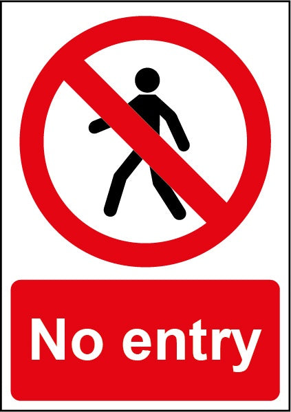 Smiths Architectural No Entry Sign