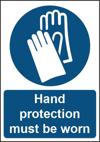 Smiths Architectural Hand Protection Must Be Worn Sign