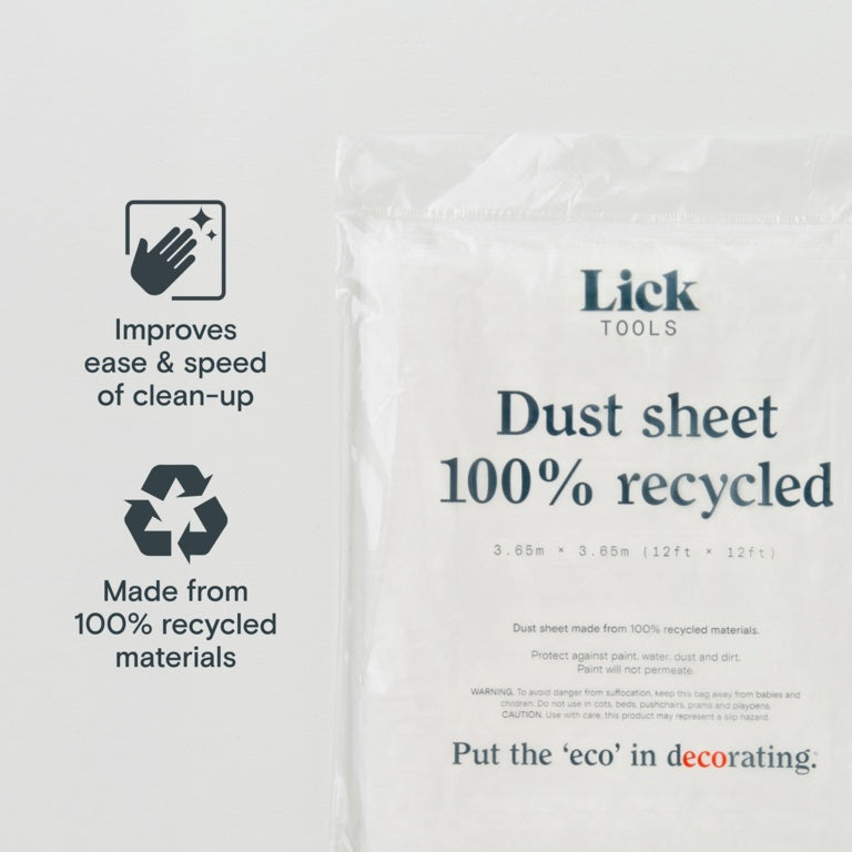 LickTools 100% Recycled Dust Sheet