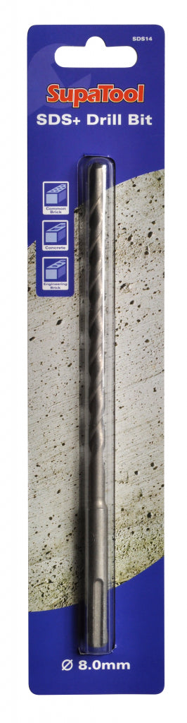 SupaTool Slotted Drill Shaft (SDS) Masonry Drill Bits 8x210mm