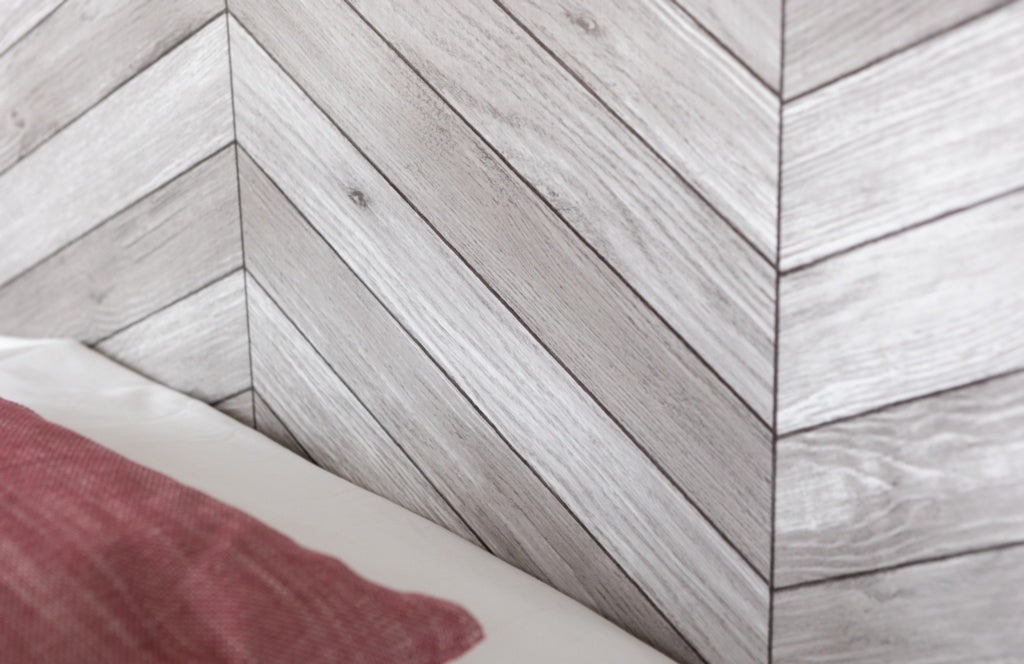 d-c-fixÂ® Wood Chevron Grey Self Adhesive Film
