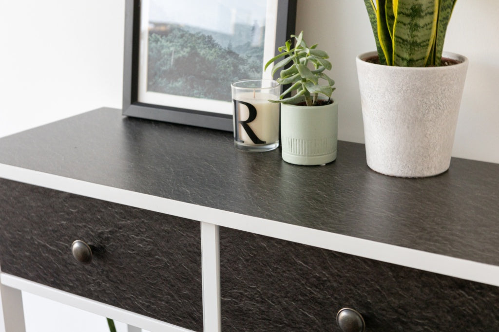 d-c-fixÂ® Steine Black Slate Matt Self Adhesive Film