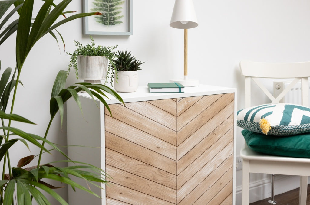 d-c-fixÂ® Wood Chevron Self Adhesive Film