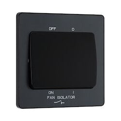 BG 10A Triple Pole Fan Isolator Switch Matt Grey