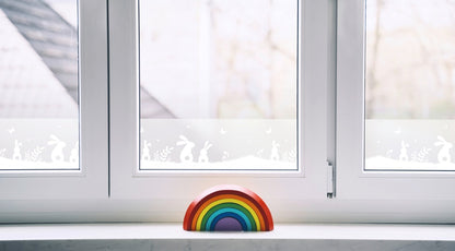 d-c-fixÂ® Static Cling Window Border - Rabbits