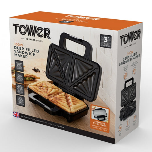 Tower Deep Fill Sandwich Maker