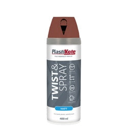 PlastiKote Twist & Spray Paint 400ml Pantile Red