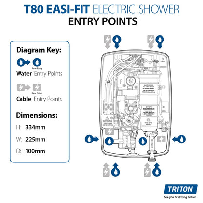 Triton T80 Easi-Fit Shower