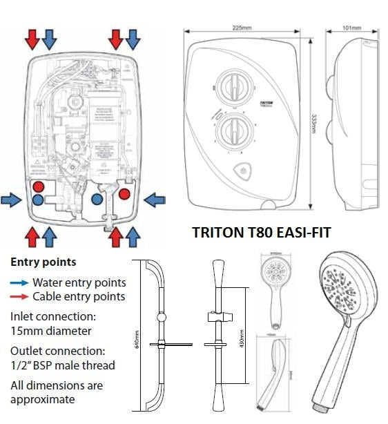 Triton T80 Easi-Fit Shower