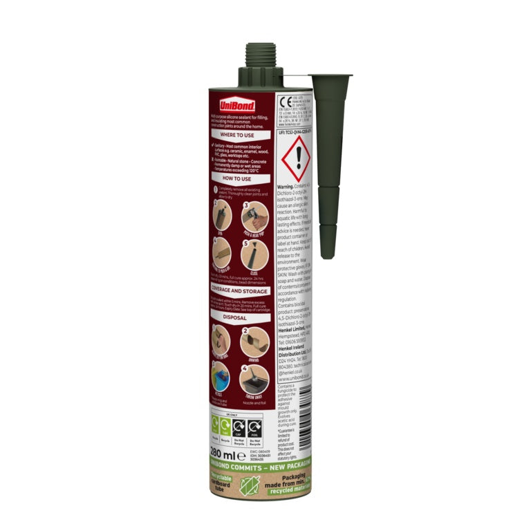 UniBond Indoor Multi Purpose Cartridge 274g Black