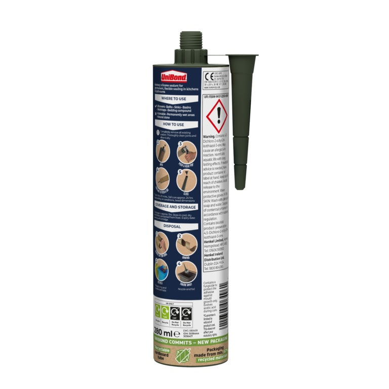 UniBond Sanitary Anti Mould Cartridge 274g White