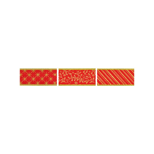 Premier Red Ribbon 6cm x 2.7m Assorted