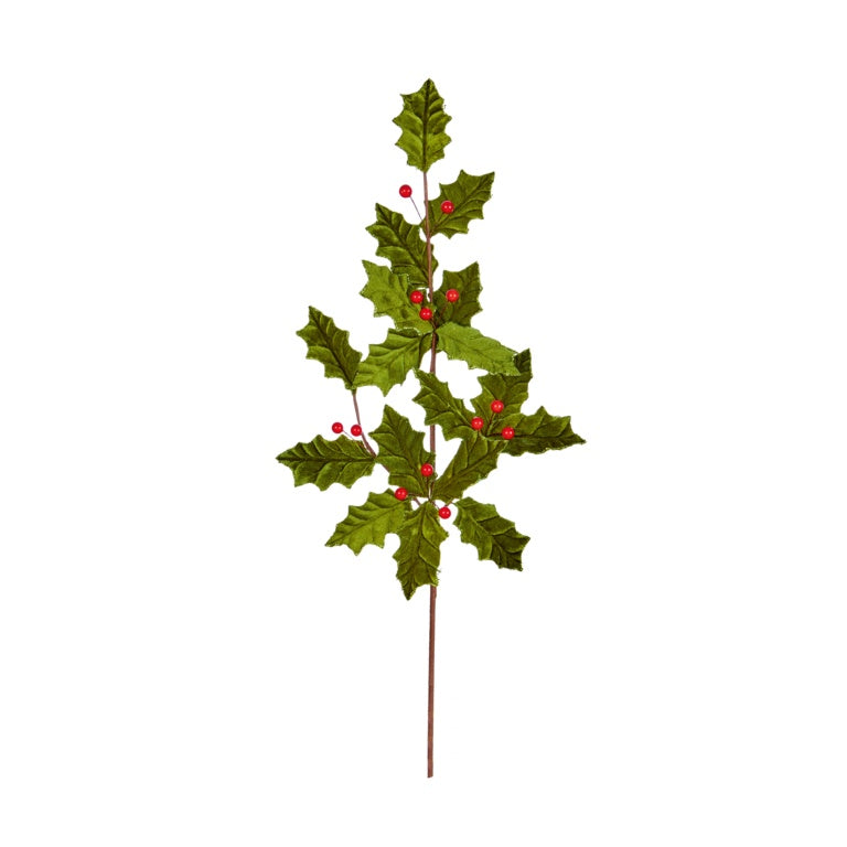 Premier Holly Leaf Spray 78cm