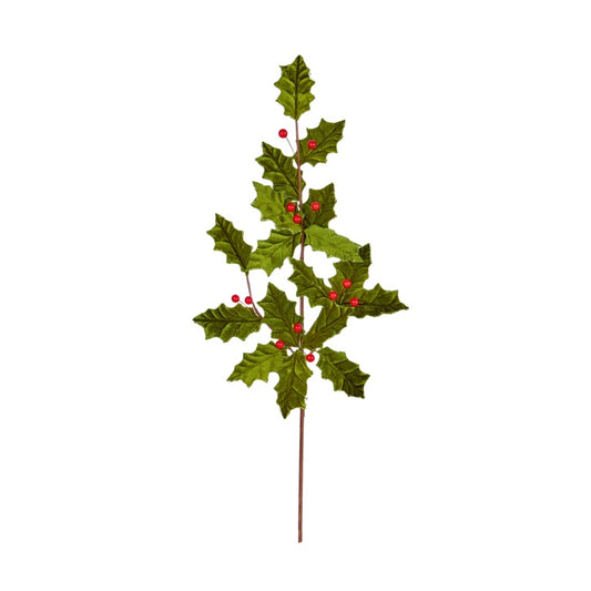 Premier Holly Leaf Spray 78cm