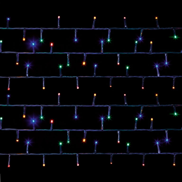 Premier 5000 LED Multi Action Treebrights With Timer Multi Coloured /Green Cable