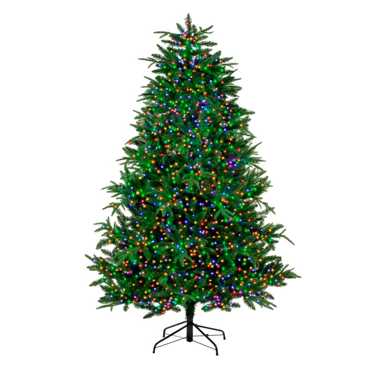 Premier 5000 LED Multi Action Treebrights With Timer Multi Coloured /Green Cable