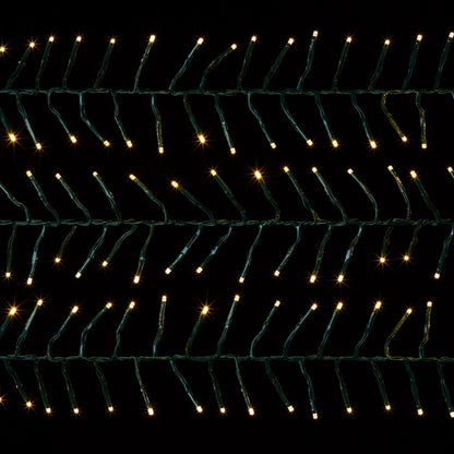 Premier 5000 LED Multi Action Cluster Brights With Timer Warm White /Green Cable