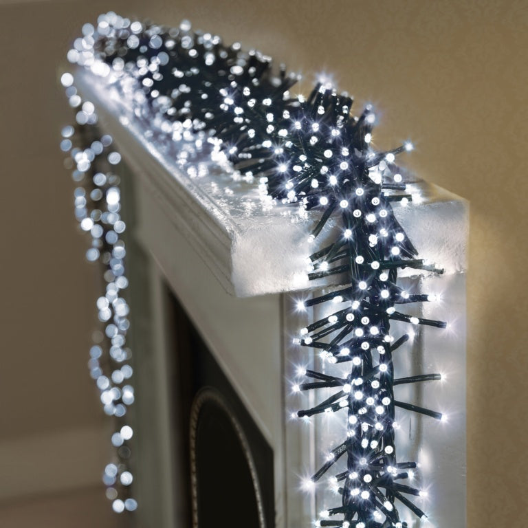 Premier 5000 LED Multi Action Cluster Brights With Timer White /Green Cable