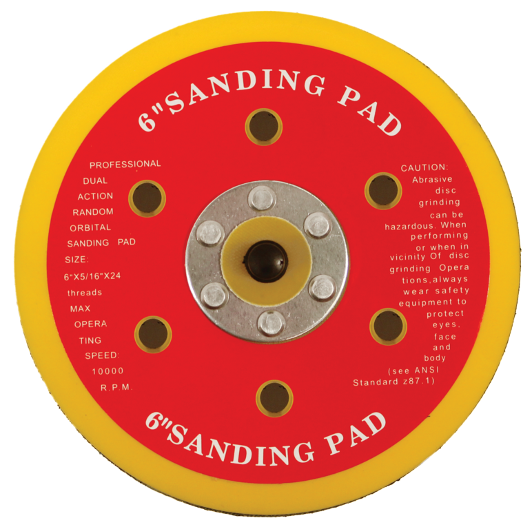 Abracs Hook & Loop Backing Pad 150mm x 5/16 - 6 Holes