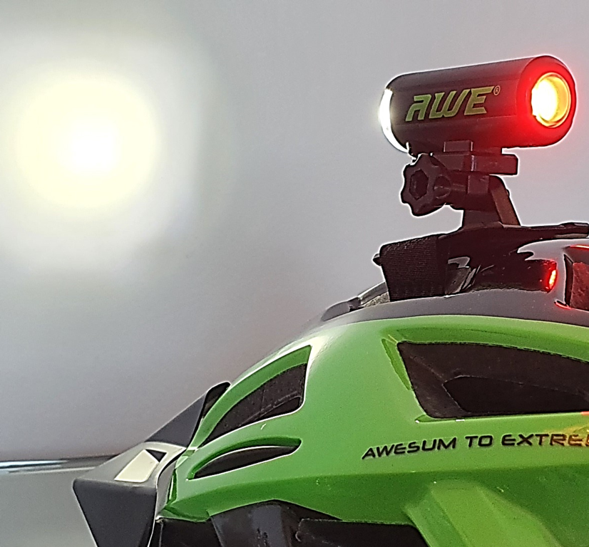 Awe USB Helmet Dual Light
