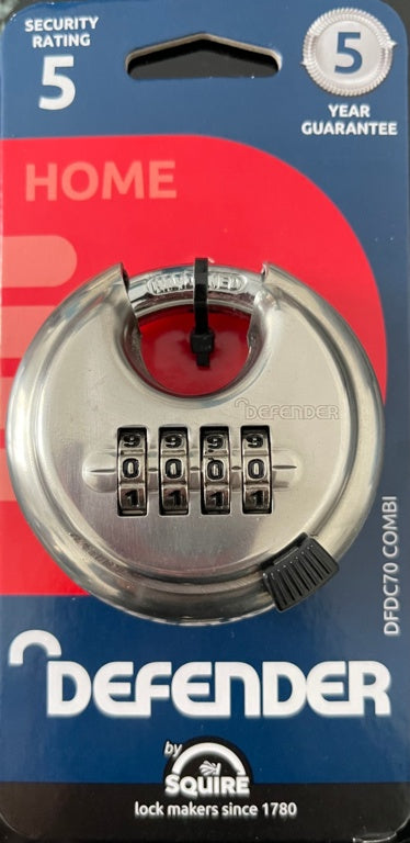Defender Combi Recordable Disc Padlock