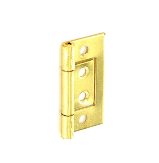 Securit Flush Hinges Brass Plated (Pair) 50mm