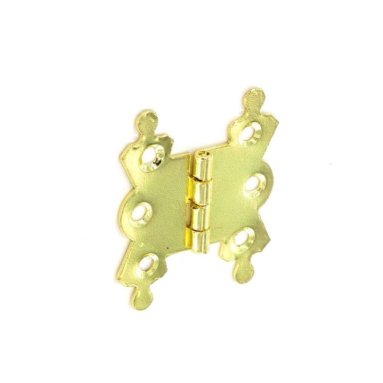 Securit Fancy Hinges Steel Brass Plated (Pair) 50mm