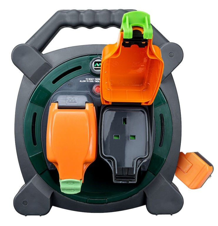 Masterplug Cable Reel 2 Gang