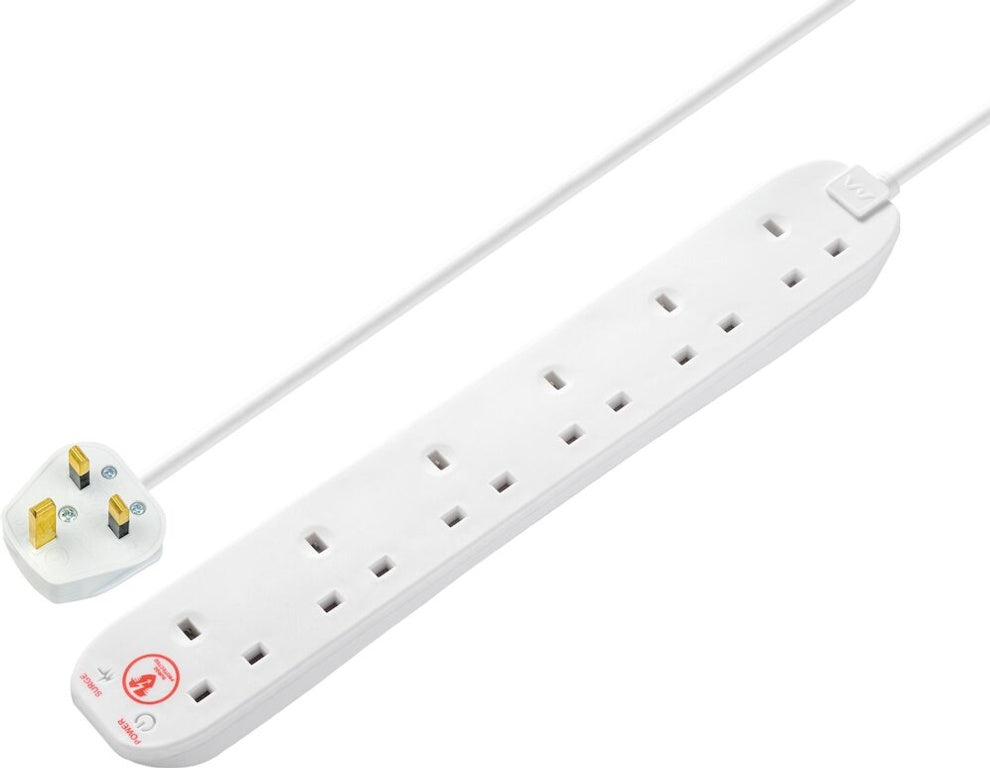 Surge Protected Extension Lead 6 Gang