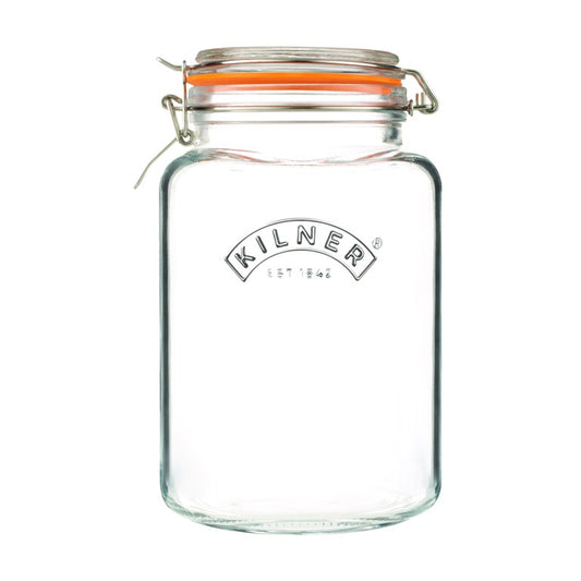 Kilner Clip Top Jar - Square 3L