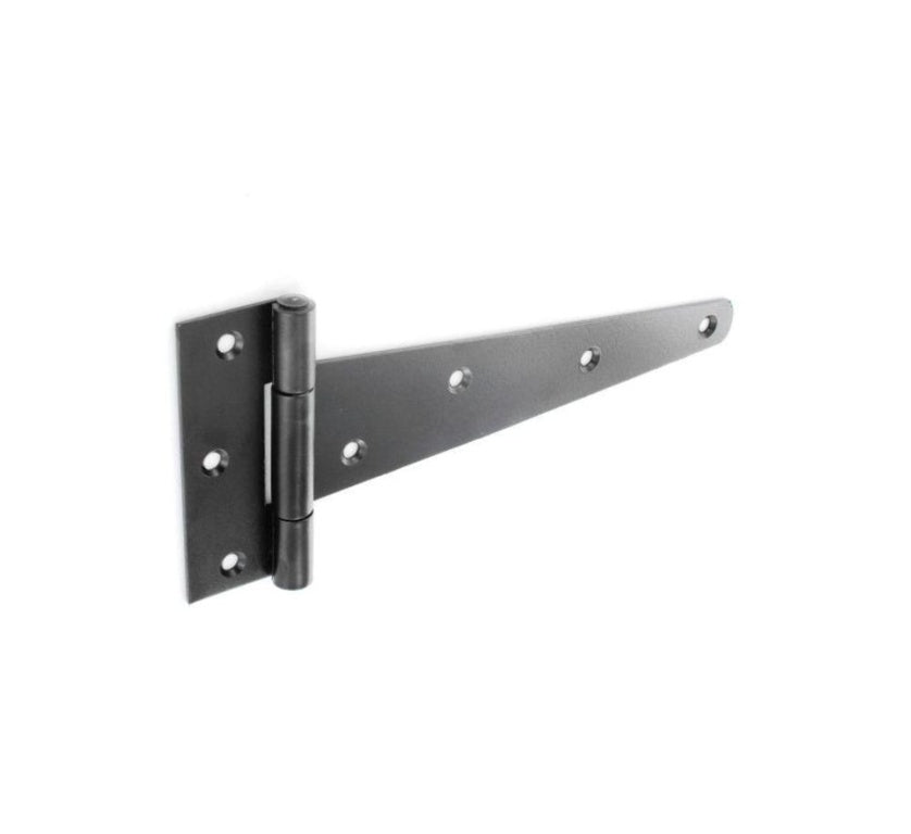 Securit Heavy Black Tee Hinges (Pair) 250mm (10")