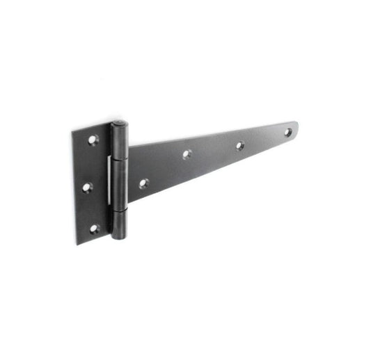 Securit Heavy Black Tee Hinges (Pair) 250mm (10")