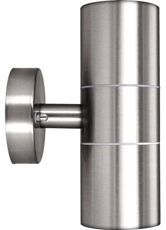 Luceco External Up Down Wall Light Stainless Steel IP44