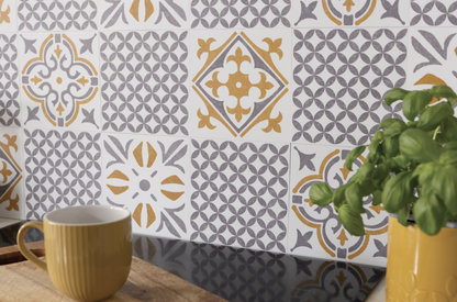 d-c-fixÂ® Self Adhesive Wall Tile Nadia Gold
