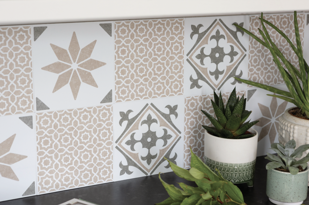 d-c-fixÂ® Self Adhesive Wall Tile Nadia Olive