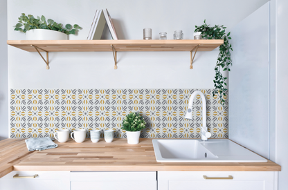 d-c-fixÂ® Self Adhesive Wall Tile Cuba Gold