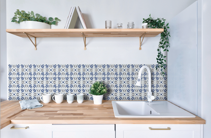d-c-fixÂ® Self Adhesive Wall Tile Cuba Blue