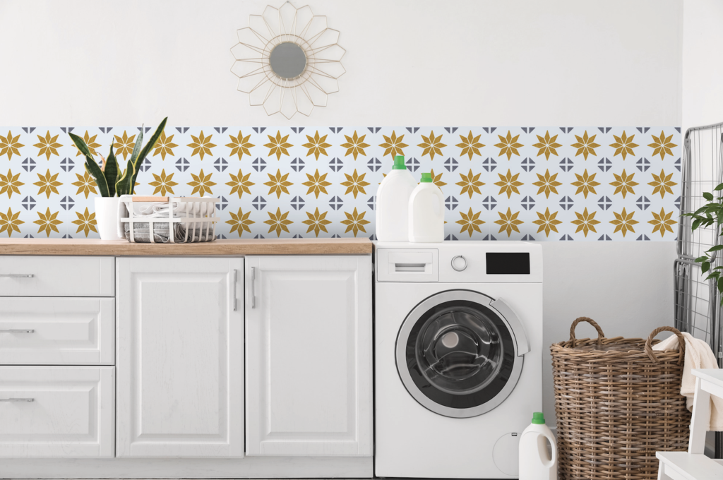 d-c-fixÂ® Self Adhesive Wall Tile Alia Gold