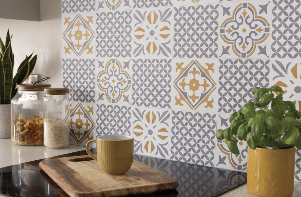 d-c-fixÂ® Self Adhesive Wall Tile Amira Grey