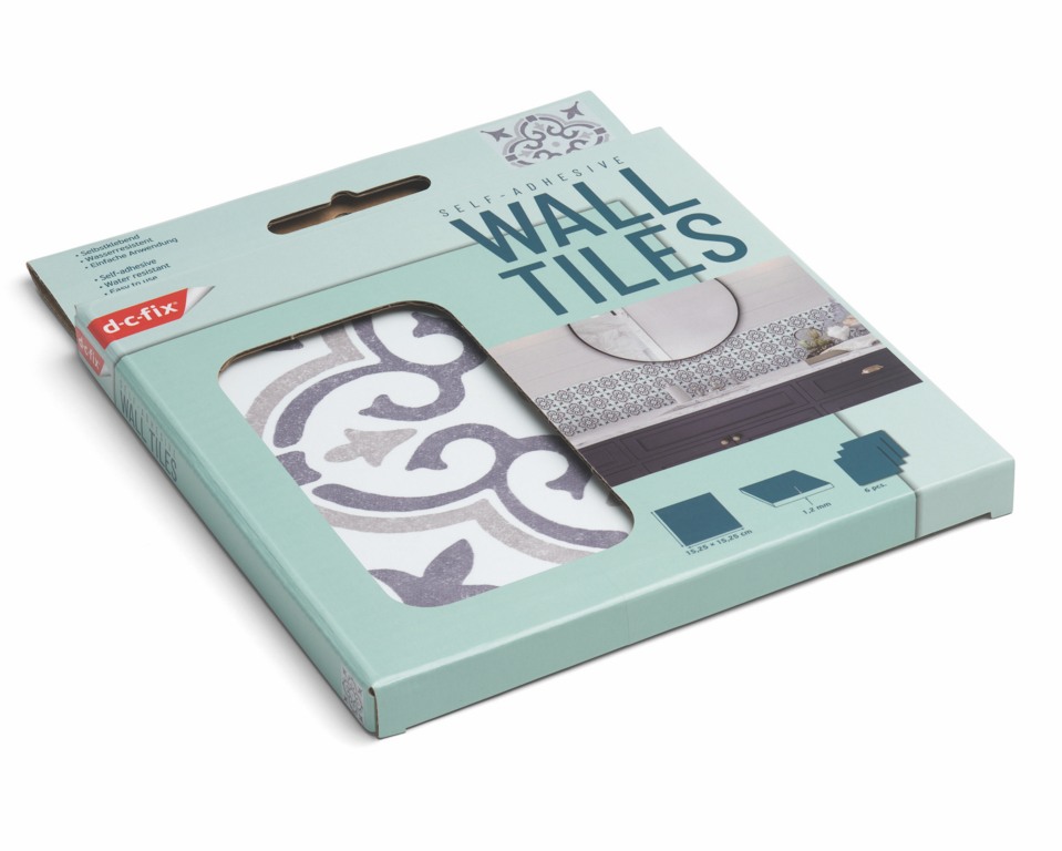 d-c-fixÂ® Self Adhesive Wall Tile Jamila Grey