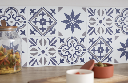 d-c-fixÂ® Self Adhesive Wall Tile Nadia Blue