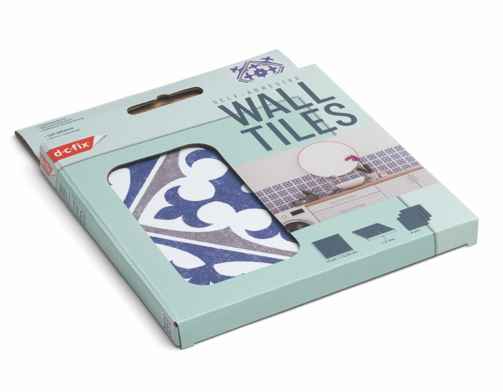 d-c-fixÂ® Self Adhesive Wall Tile Nadia Blue