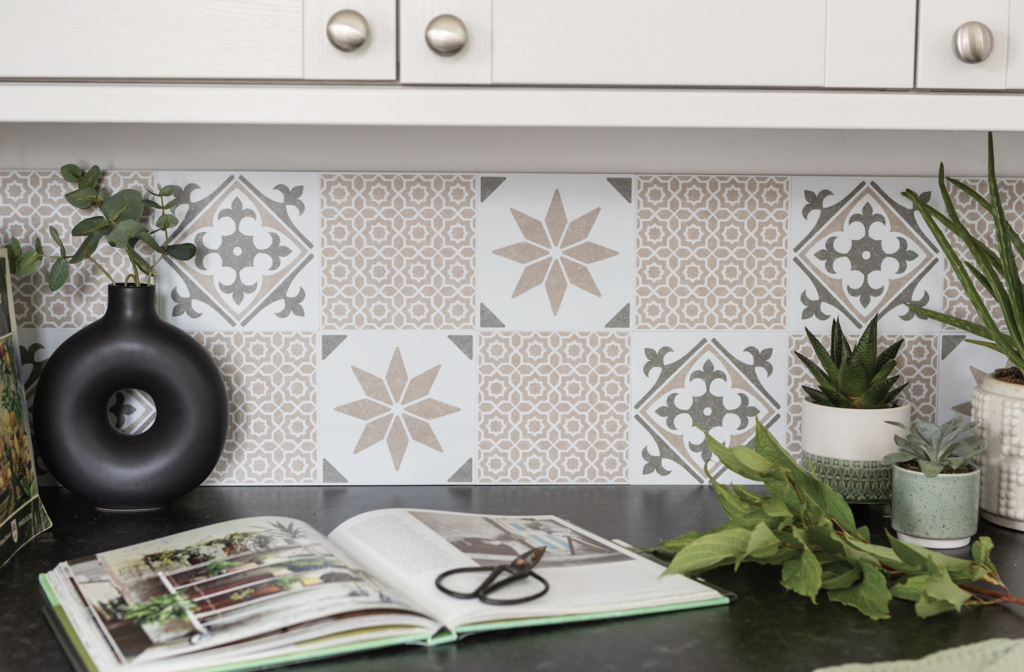 d-c-fixÂ® Self Adhesive Wall Tile Alia Olive