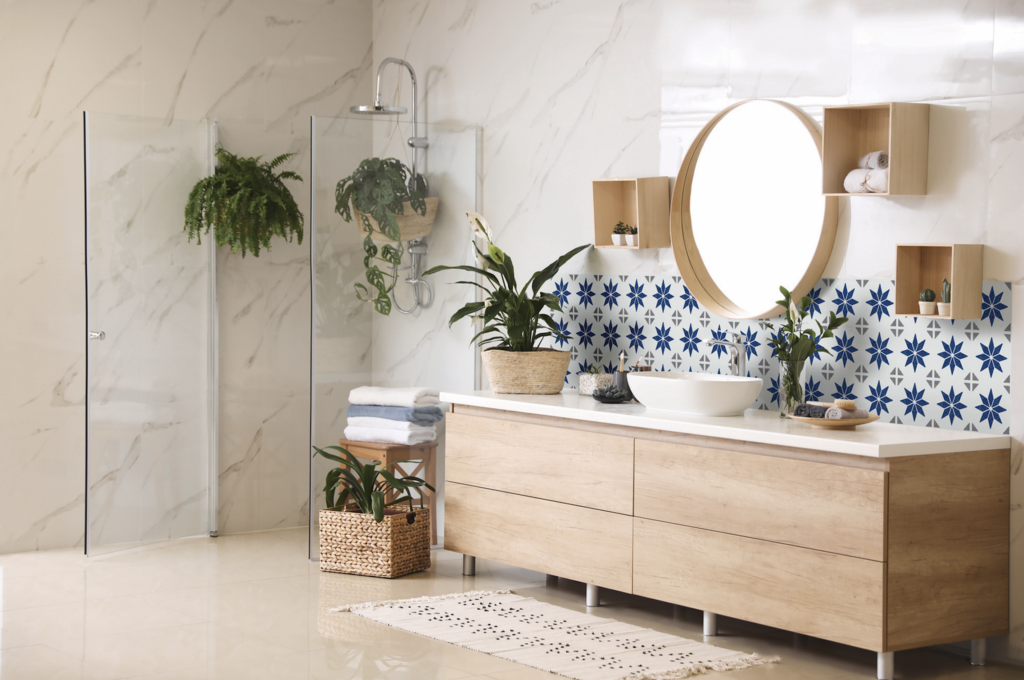 d-c-fixÂ® Self Adhesive Wall Tile Alia Blue