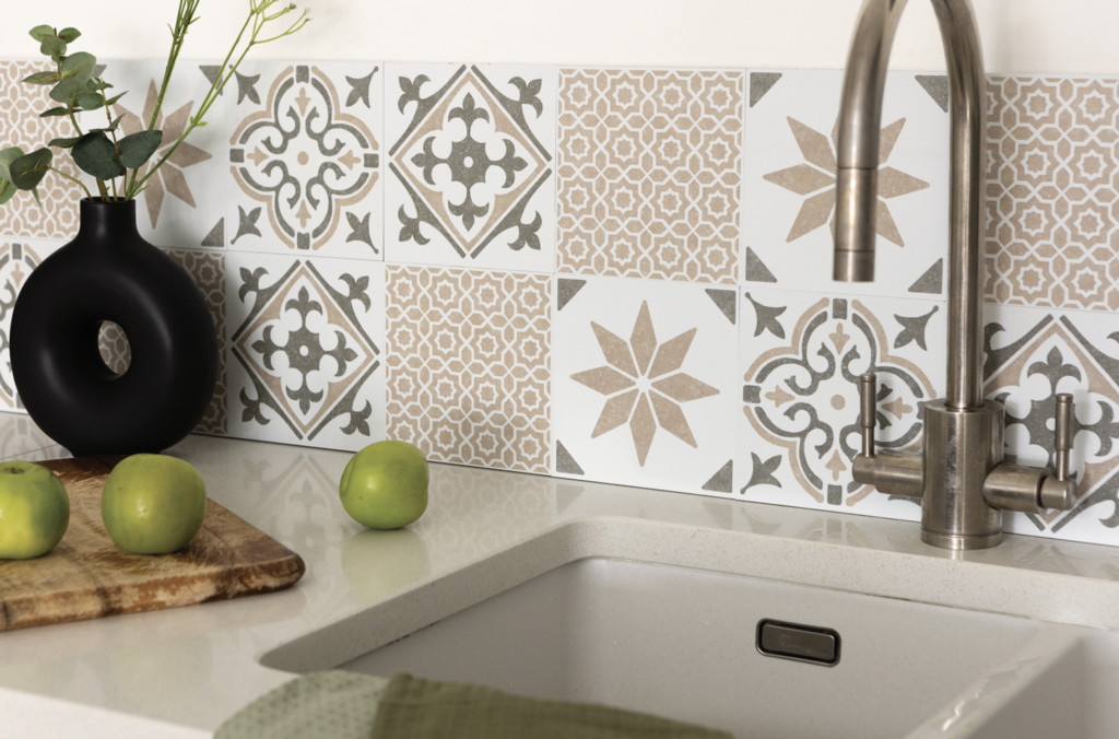 d-c-fixÂ® Self Adhesive Wall Tile Jamila Olive