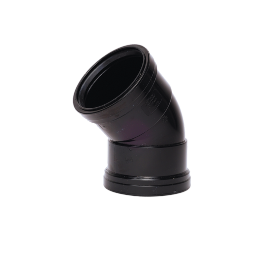 Davant Double Socket 135Â° Bend Black