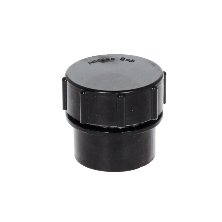Davant Solvent Weld Screwed Access Plug Black