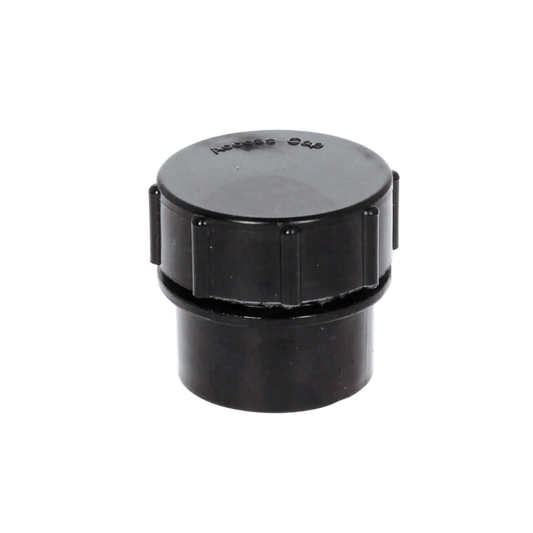 Davant Solvent Weld Screwed Access Plug Black