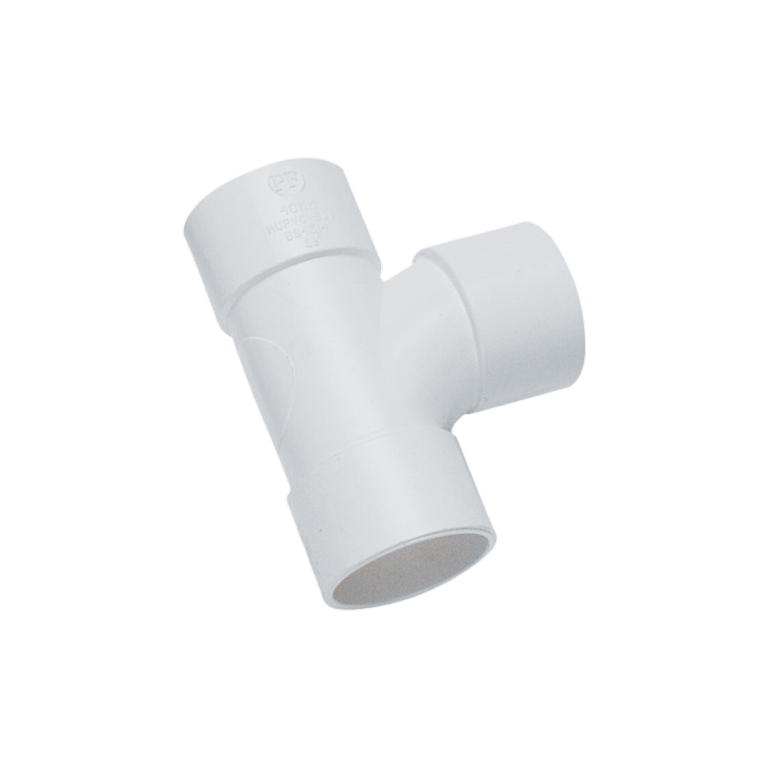 Davant Solvent Weld Swept Tee 92.5Â° White