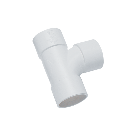 Davant Solvent Weld Swept Tee 92.5Â° White